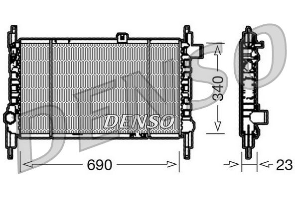 Obrázok Chladič motora DENSO  DRM44003