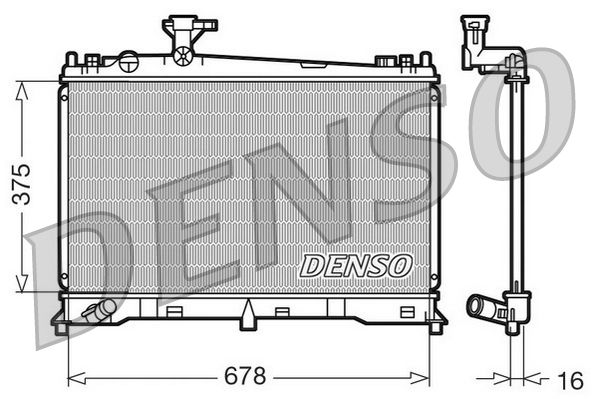 Obrázok Chladič motora DENSO  DRM44010