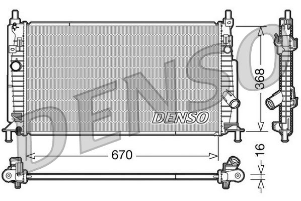Obrázok Chladič motora DENSO  DRM44020