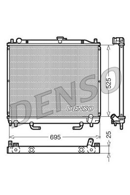 Obrázok Chladič motora DENSO  DRM45015