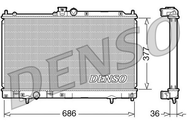 Obrázok Chladič motora DENSO  DRM45022