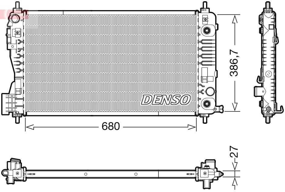 Obrázok Chladič motora DENSO  DRM99012