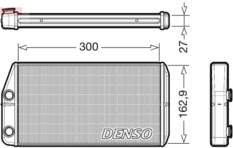 Obrázok Výmenník tepla vnútorného kúrenia DENSO  DRR01002