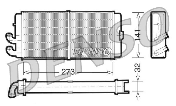Obrázok Výmenník tepla vnútorného kúrenia DENSO  DRR02001