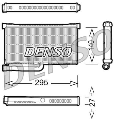 Obrázok Výmenník tepla vnútorného kúrenia DENSO  DRR02004