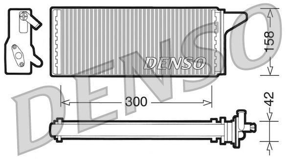 Obrázok Výmenník tepla vnútorného kúrenia DENSO  DRR12001