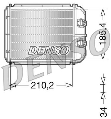 Obrázok Výmenník tepla vnútorného kúrenia DENSO  DRR23014