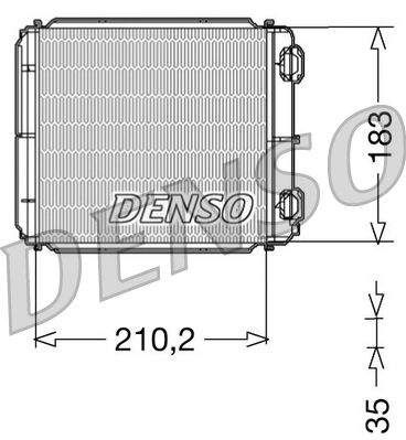 Obrázok Výmenník tepla vnútorného kúrenia DENSO  DRR23018