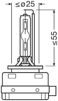 Obrázok żiarovka pre hlavný svetlomet OSRAM XENARC® NIGHT BREAKER® LASER 66140XNN