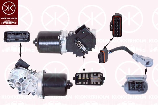 Obrázok Motor stieračov KLOKKERHOLM  60373270