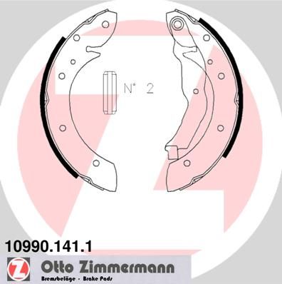 Obrázok Sada brzdových čeľustí ZIMMERMANN  109901411