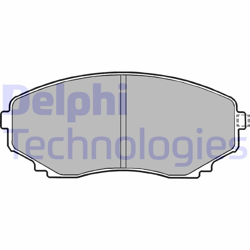Obrázok Sada brzdových platničiek kotúčovej brzdy DELPHI  LP1095