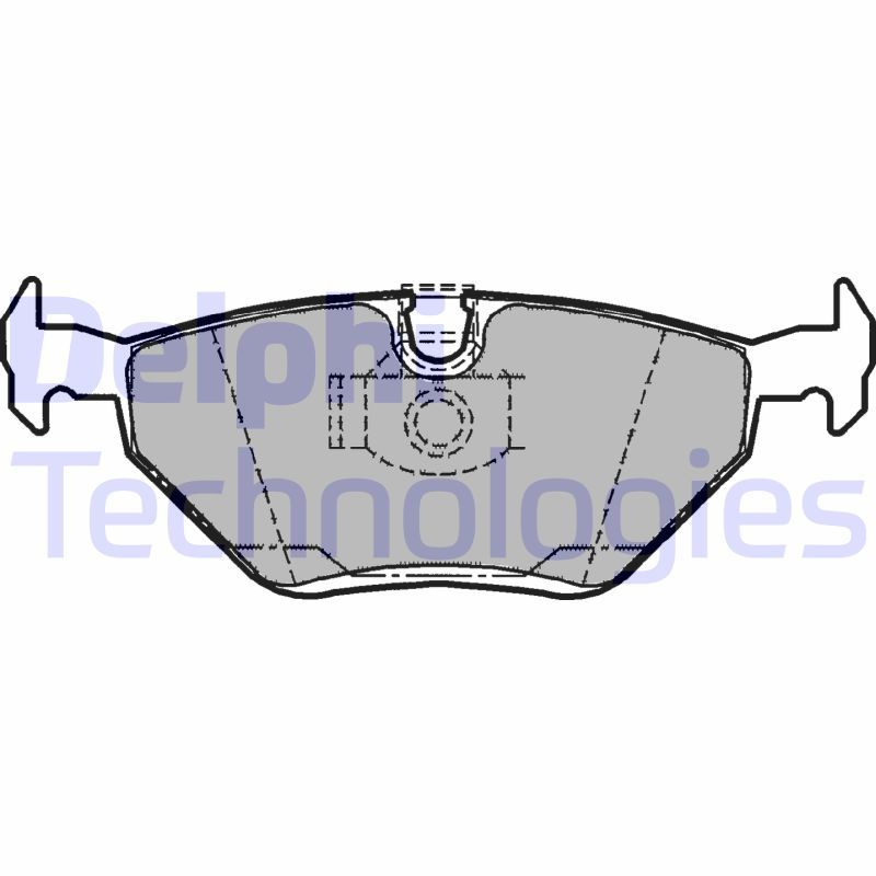 Obrázok Sada brzdových platničiek kotúčovej brzdy DELPHI  LP1107