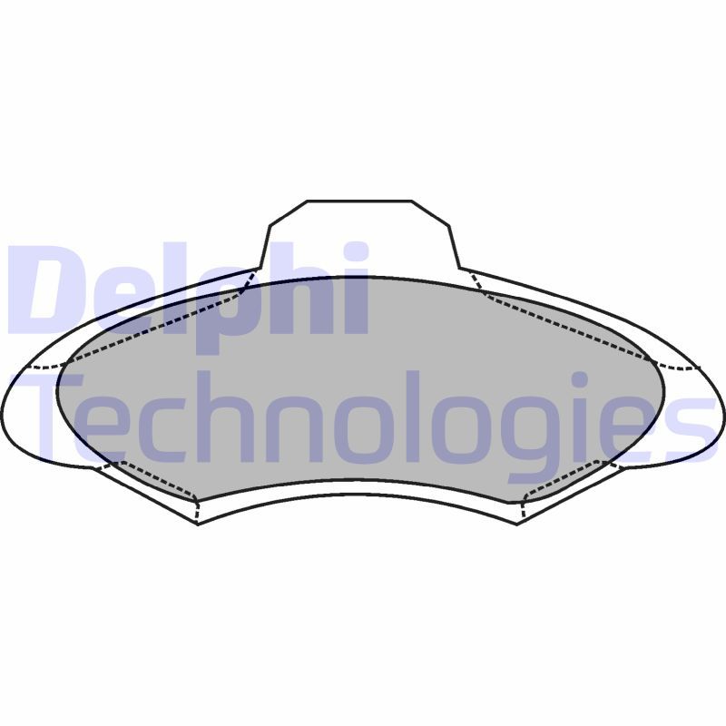 Obrázok Sada brzdových platničiek kotúčovej brzdy DELPHI  LP1139