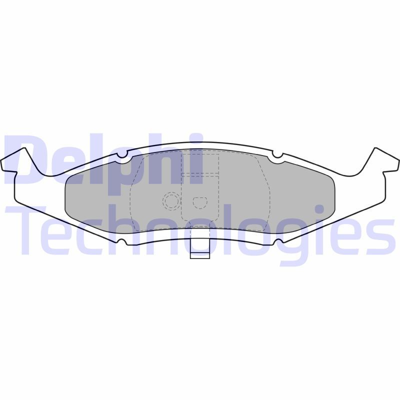 Obrázok Sada brzdových platničiek kotúčovej brzdy DELPHI  LP1225