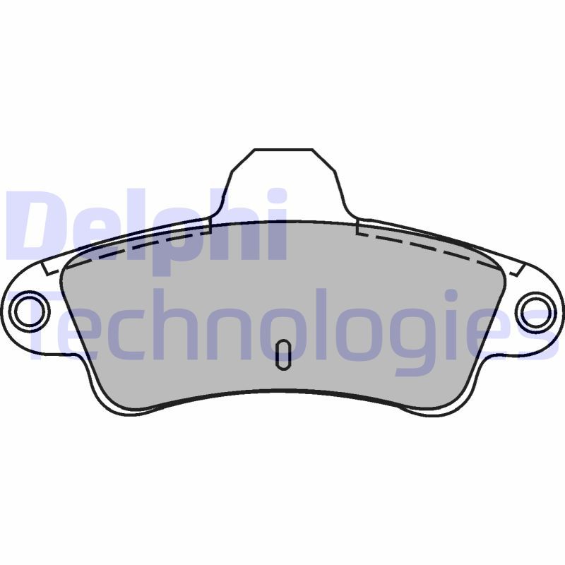 Obrázok Sada brzdových platničiek kotúčovej brzdy DELPHI  LP1242