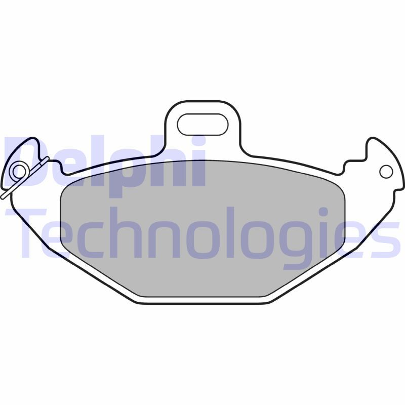 Obrázok Sada brzdových platničiek kotúčovej brzdy DELPHI  LP1252