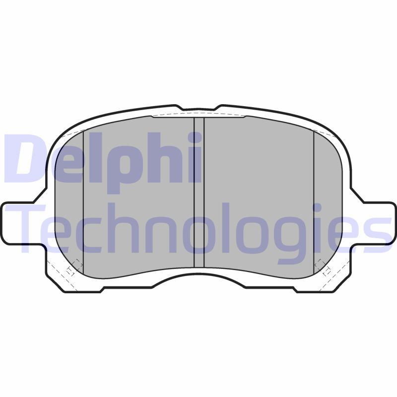 Obrázok Sada brzdových platničiek kotúčovej brzdy DELPHI  LP1302