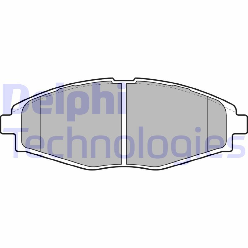 Obrázok Sada brzdových platničiek kotúčovej brzdy DELPHI  LP1390