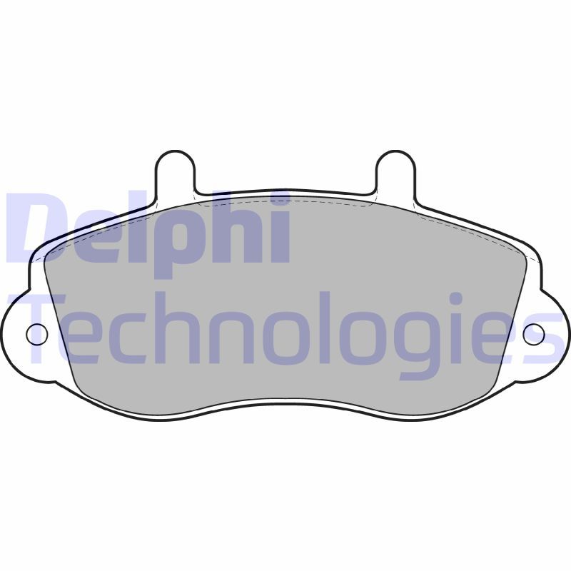 Obrázok Sada brzdových platničiek kotúčovej brzdy DELPHI  LP1406
