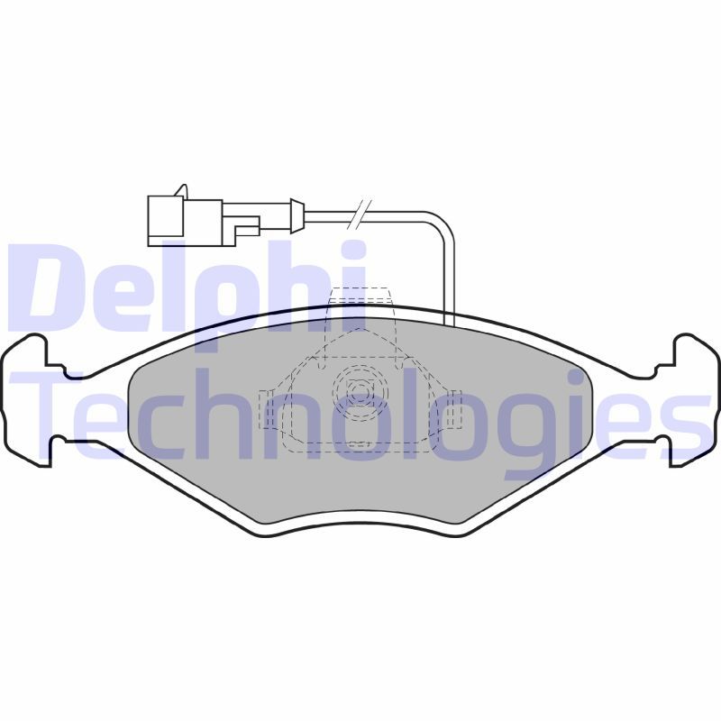 Obrázok Sada brzdových platničiek kotúčovej brzdy DELPHI  LP1415