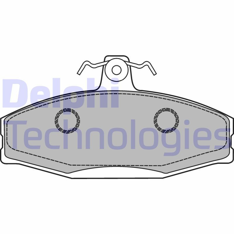 Obrázok Sada brzdových platničiek kotúčovej brzdy DELPHI  LP1429