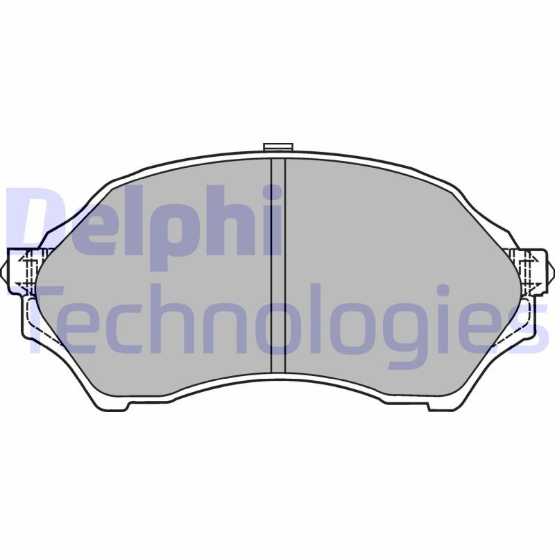 Obrázok Sada brzdových platničiek kotúčovej brzdy DELPHI  LP1440