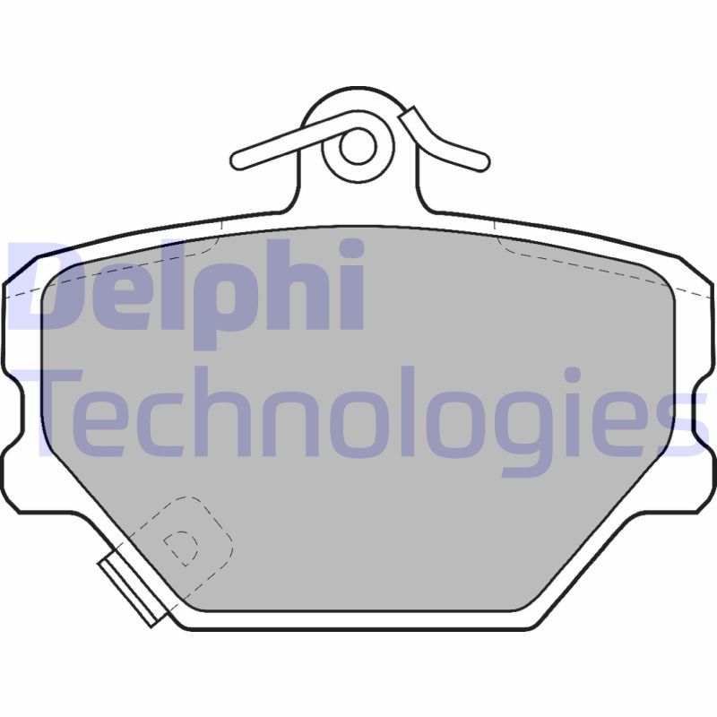 Obrázok Sada brzdových platničiek kotúčovej brzdy DELPHI  LP1465