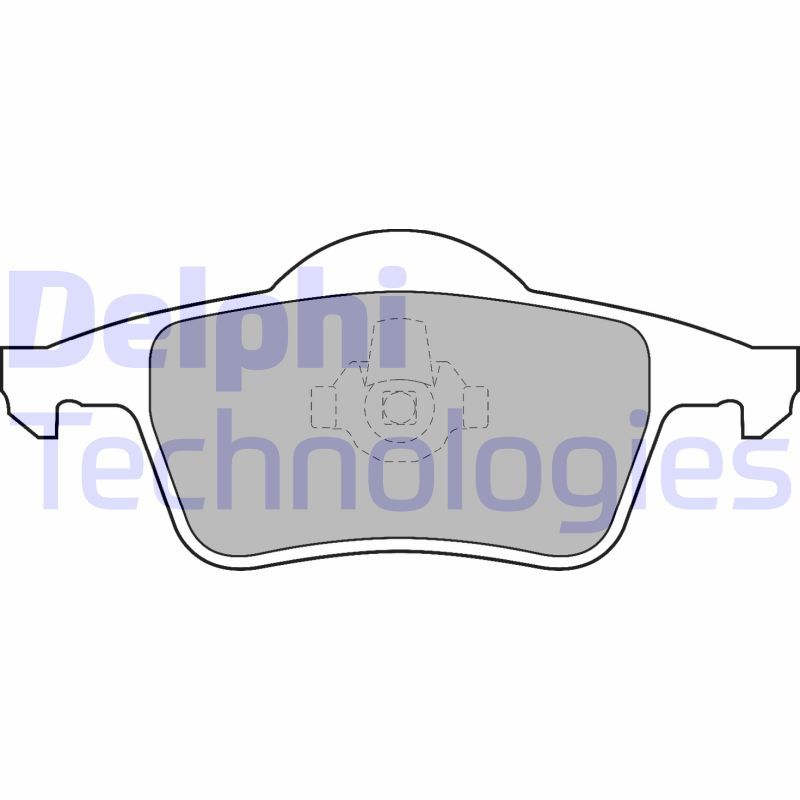 Obrázok Sada brzdových platničiek kotúčovej brzdy DELPHI  LP1504
