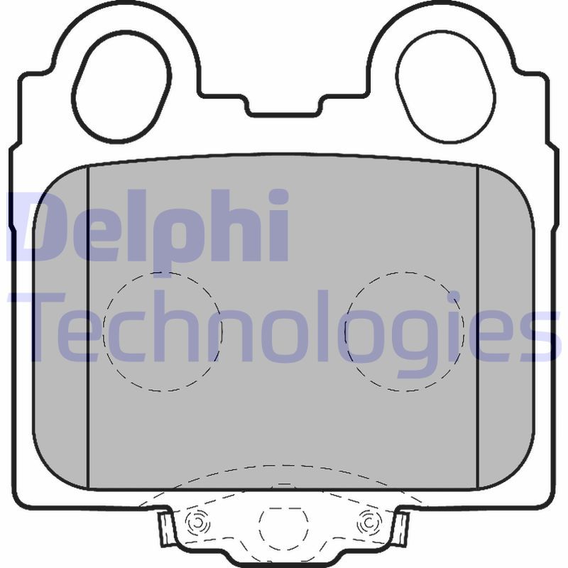 Obrázok Sada brzdových platničiek kotúčovej brzdy DELPHI  LP1510