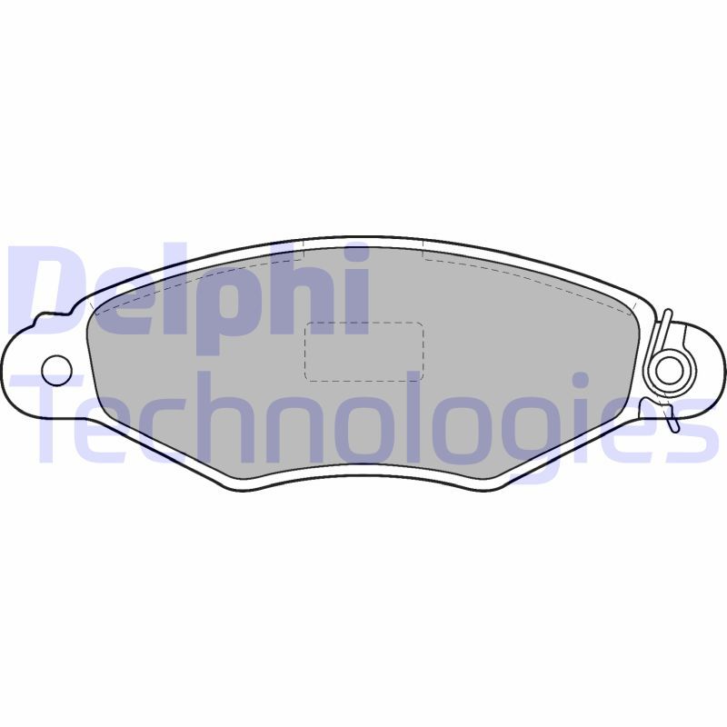 Obrázok Sada brzdových platničiek kotúčovej brzdy DELPHI  LP1519