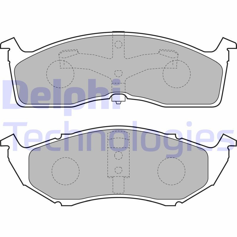 Obrázok Sada brzdových platničiek kotúčovej brzdy DELPHI  LP1531