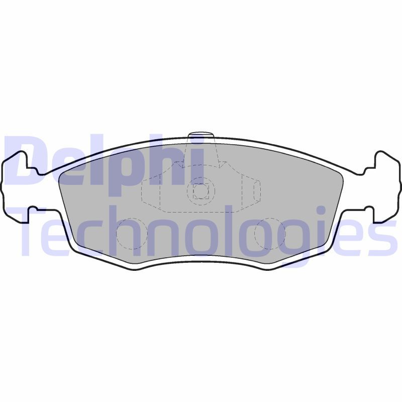 Obrázok Sada brzdových platničiek kotúčovej brzdy DELPHI  LP1549