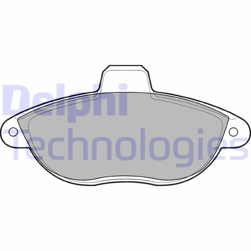 Obrázok Sada brzdových platničiek kotúčovej brzdy DELPHI  LP1592