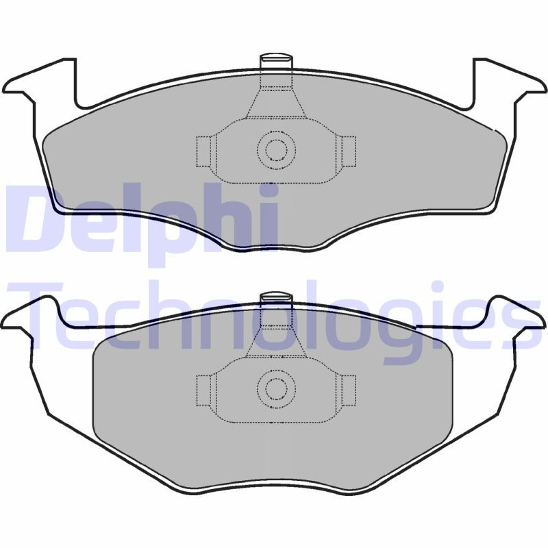 Obrázok Sada brzdových platničiek kotúčovej brzdy DELPHI  LP1601