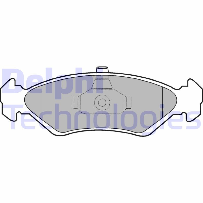 Obrázok Sada brzdových platničiek kotúčovej brzdy DELPHI  LP1603
