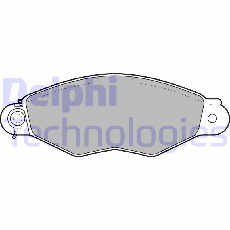 Obrázok Sada brzdových platničiek kotúčovej brzdy DELPHI  LP1610