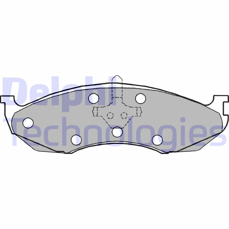 Obrázok Sada brzdových platničiek kotúčovej brzdy DELPHI  LP1615