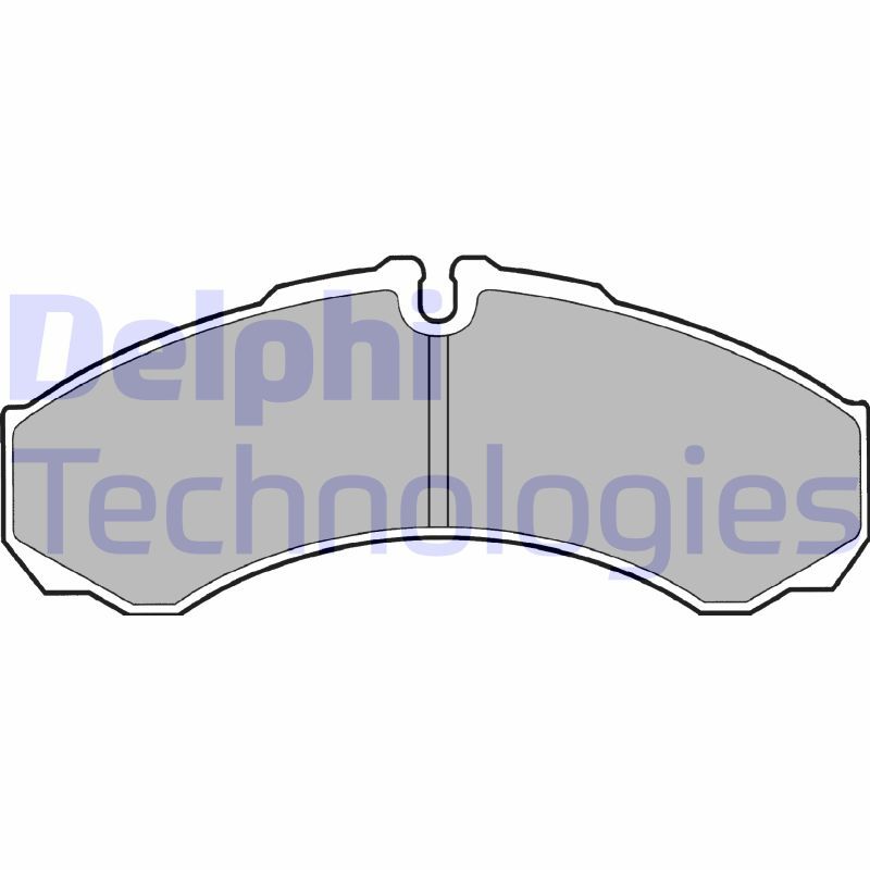 Obrázok Sada brzdových platničiek kotúčovej brzdy DELPHI  LP1616