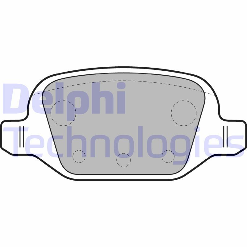 Obrázok Sada brzdových platničiek kotúčovej brzdy DELPHI  LP1678