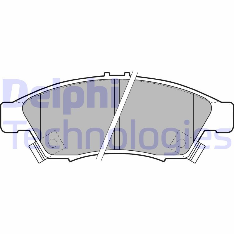 Obrázok Sada brzdových platničiek kotúčovej brzdy DELPHI  LP1739