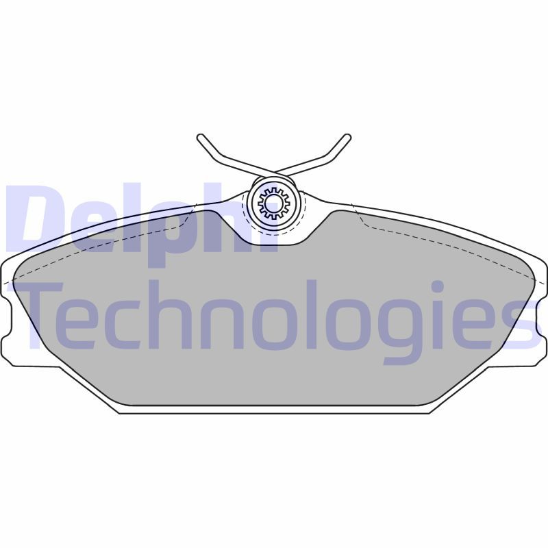 Obrázok Sada brzdových platničiek kotúčovej brzdy DELPHI  LP1744