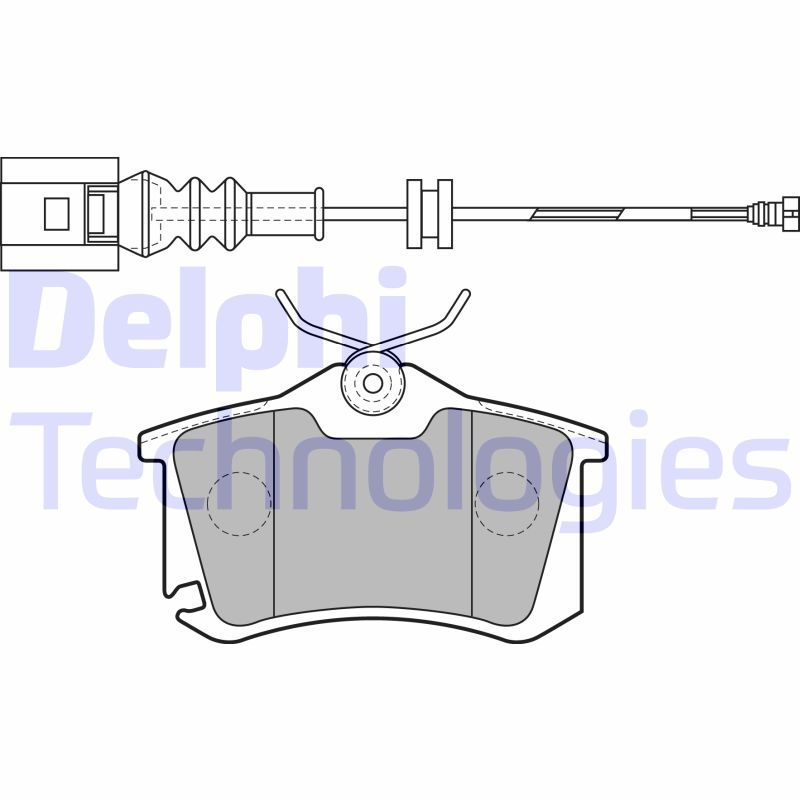 Obrázok Sada brzdových platničiek kotúčovej brzdy DELPHI  LP1815