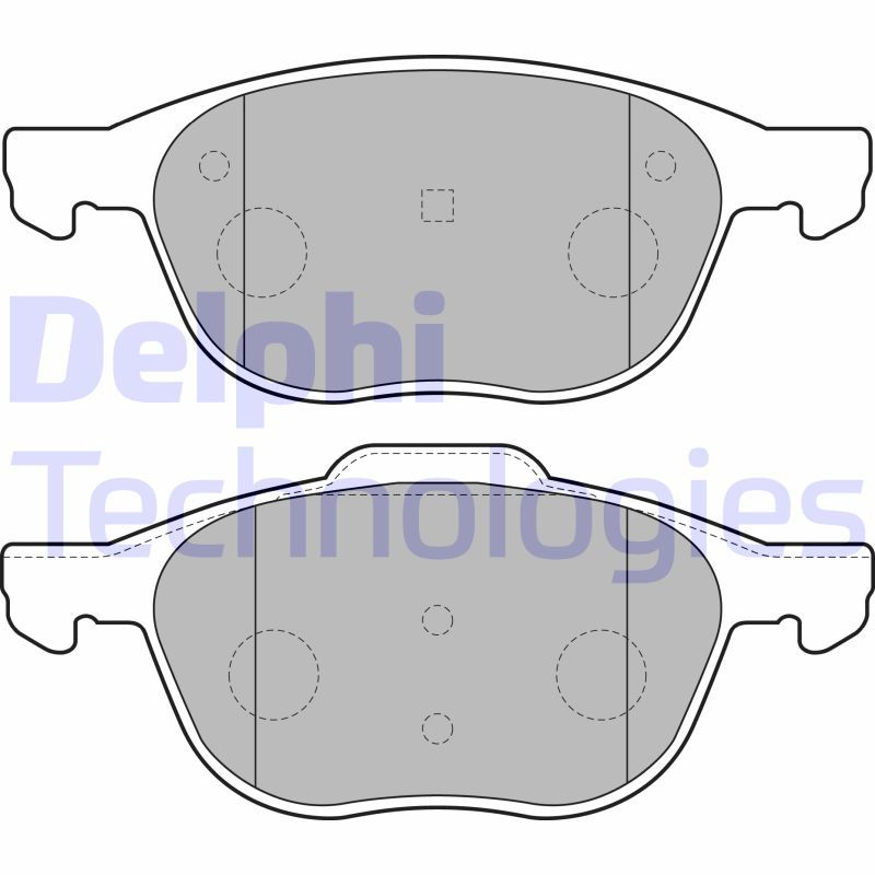 Obrázok Sada brzdových platničiek kotúčovej brzdy DELPHI  LP1869