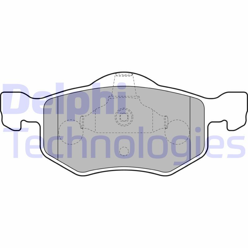 Obrázok Sada brzdových platničiek kotúčovej brzdy DELPHI  LP1900