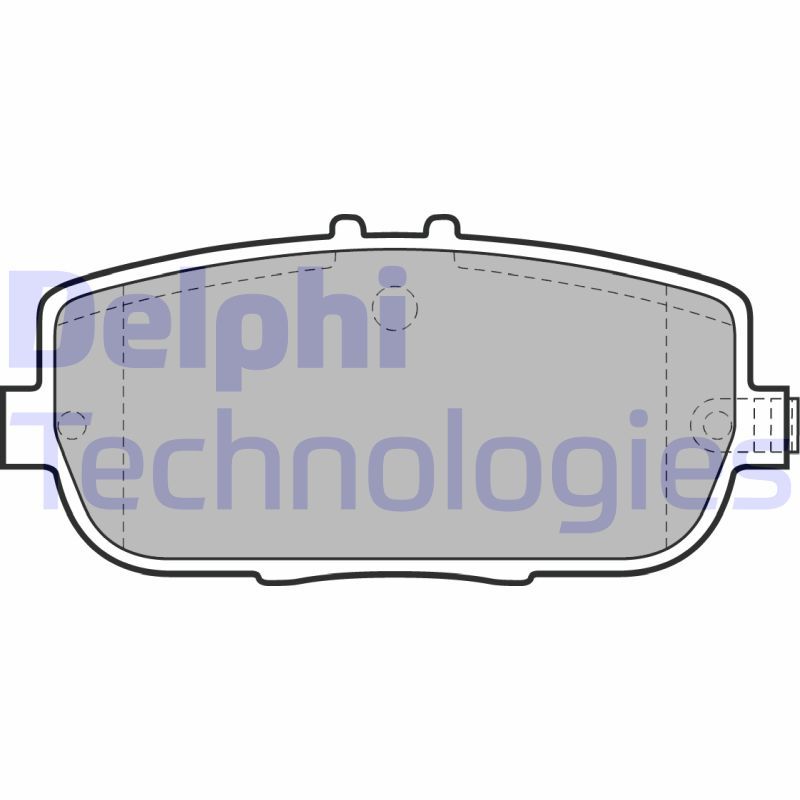 Obrázok Sada brzdových platničiek kotúčovej brzdy DELPHI  LP2027