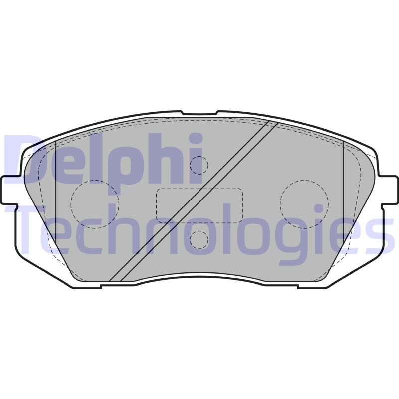 Obrázok Sada brzdových platničiek kotúčovej brzdy DELPHI  LP2050