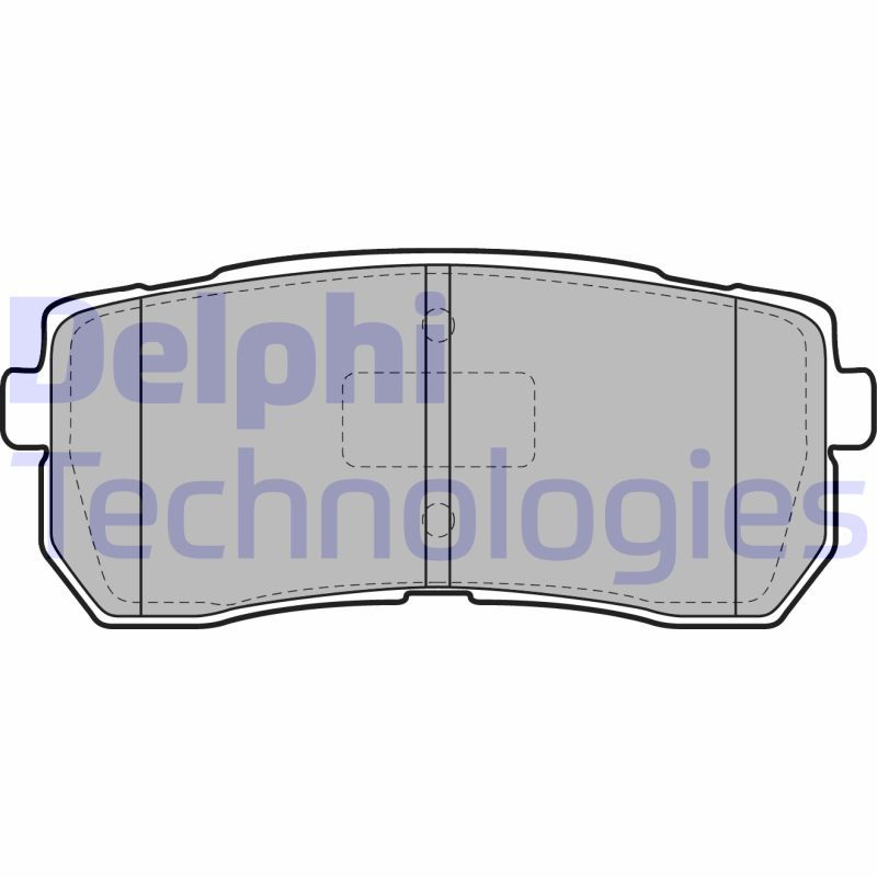 Obrázok Sada brzdových platničiek kotúčovej brzdy DELPHI  LP2095