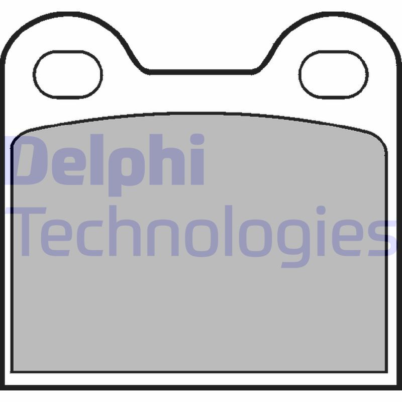 Obrázok Sada brzdových platničiek kotúčovej brzdy DELPHI  LP21