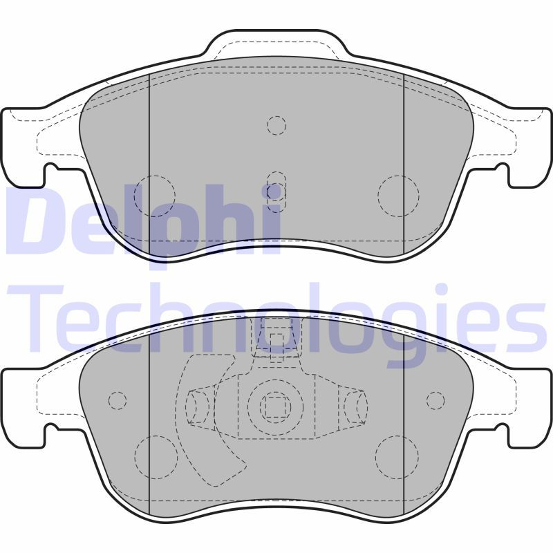 Obrázok Sada brzdových platničiek kotúčovej brzdy DELPHI  LP2152
